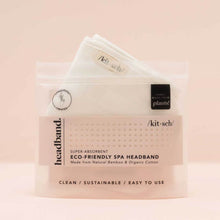 Load image into Gallery viewer, Kitsch Eco-Friendly Spa Headband white