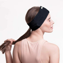 Load image into Gallery viewer, Kitsch Eco-friendly spa headband black