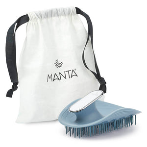 Manta Hair Brush Mirror (Light Blue)