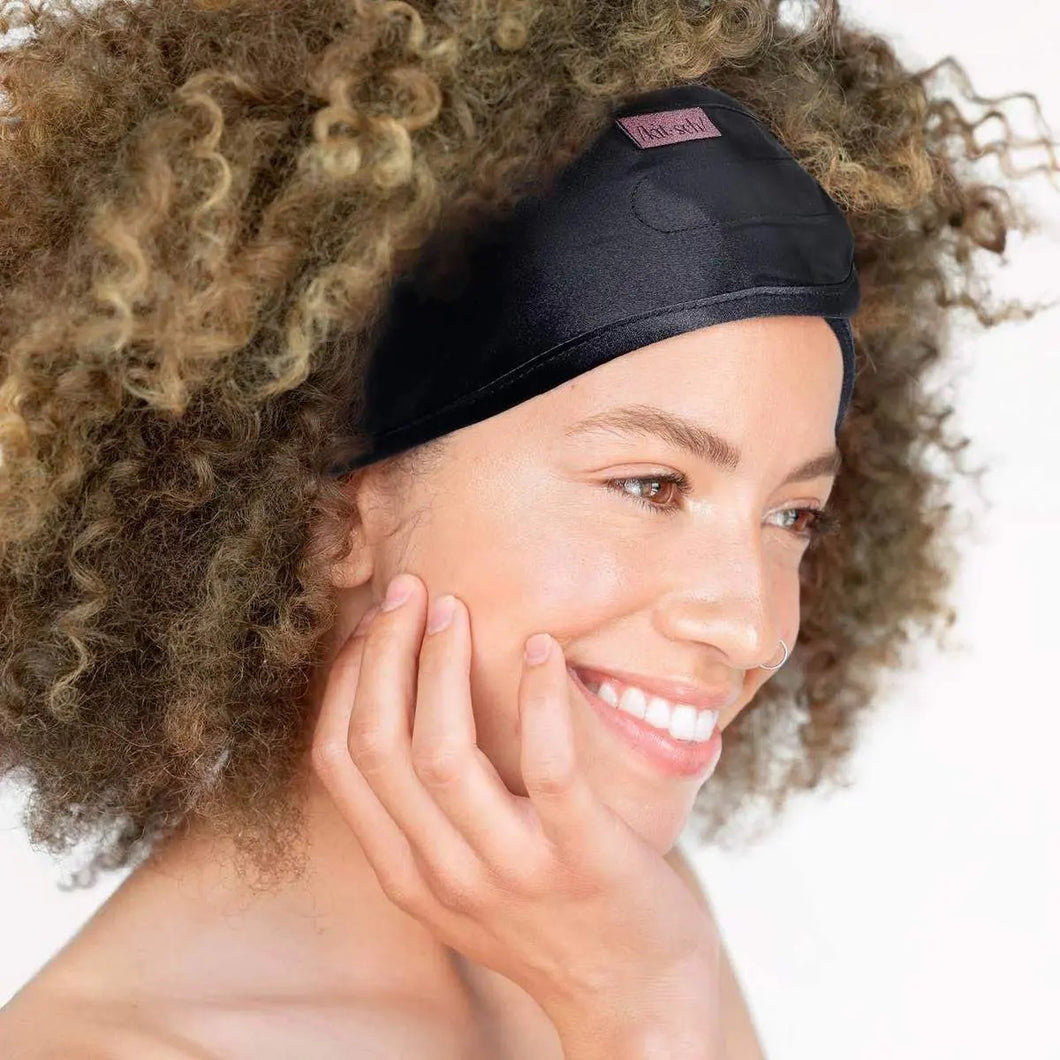Kitsch Satin Headband black