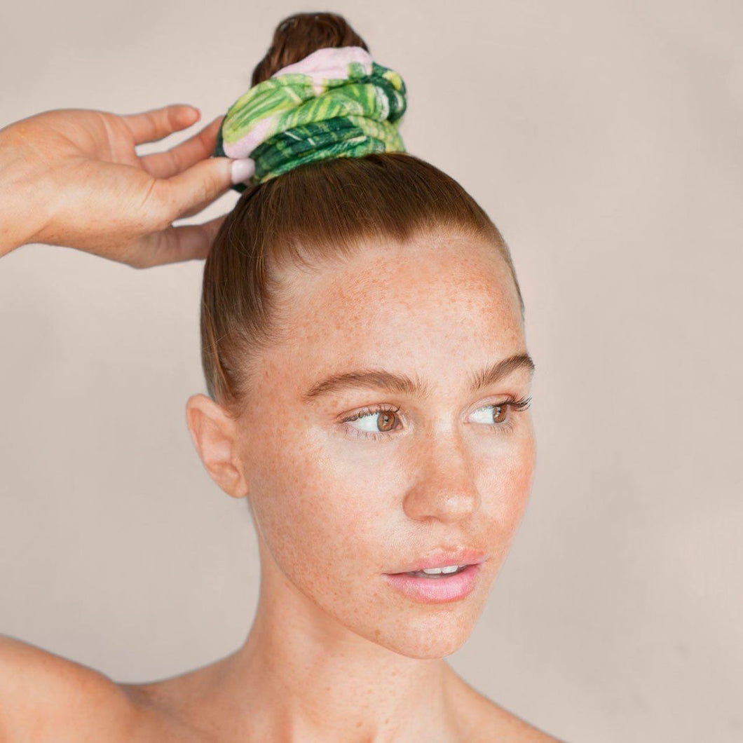 Kitsch Microfiber Towel Scrunchies (Palm)
