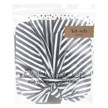 Load image into Gallery viewer, Kitsch LuxuryShower Cap - Stripe in Recycled Polyester
